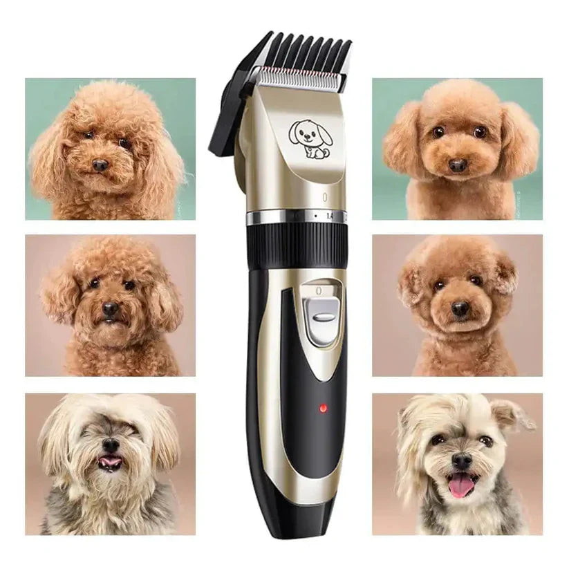 Silent Dog Grooming Clippers | Low Noise Pet Coat Trimmer & Hair Kit ...
