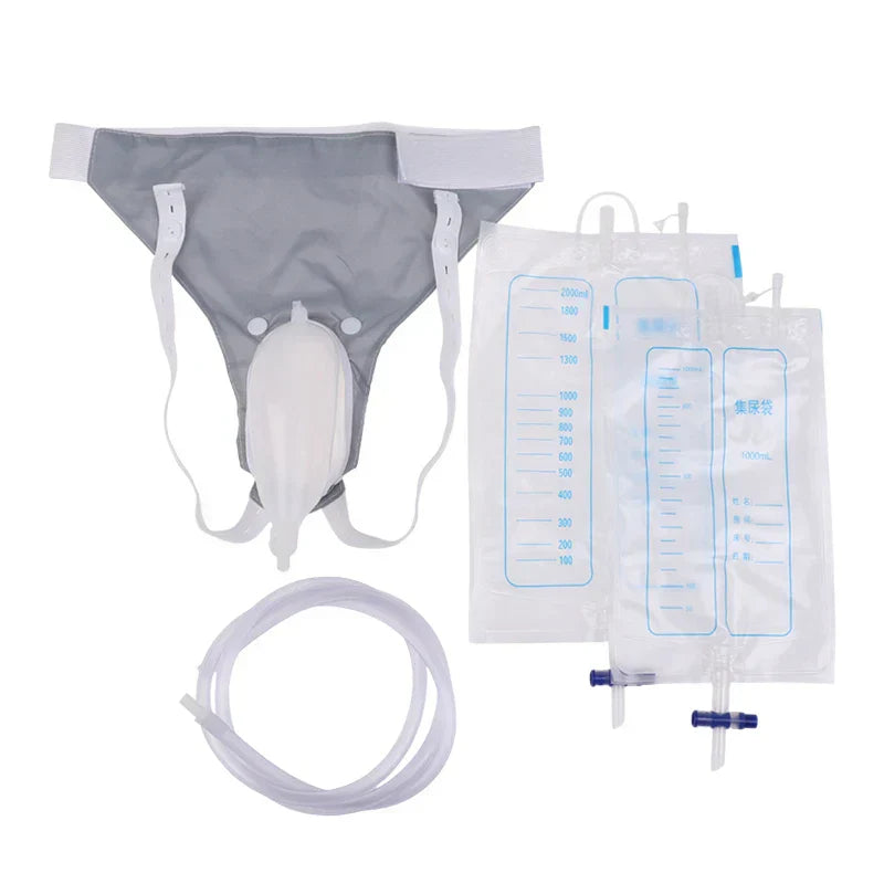 Silicone Adult Urine Collector with Catheter Drainage Bag