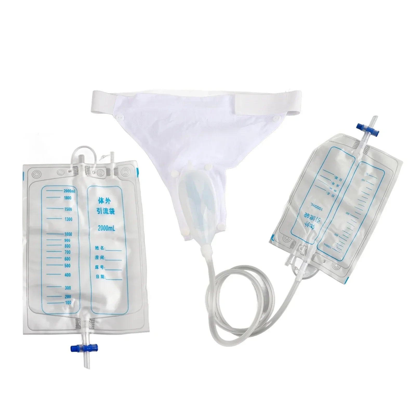 Silicone Adult Urine Collector with Catheter Drainage Bag