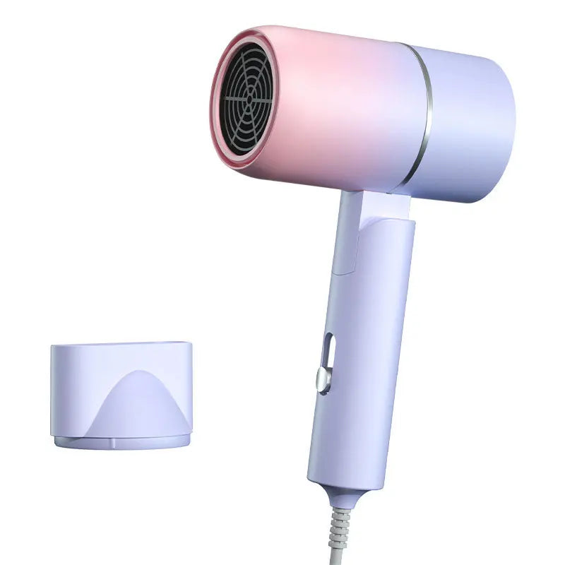 Foldable Ionic Hair Dryer with Compact Travel Pouch