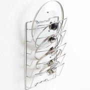 Pot Lid Organizer Rack | Pan Cover Storage Stand