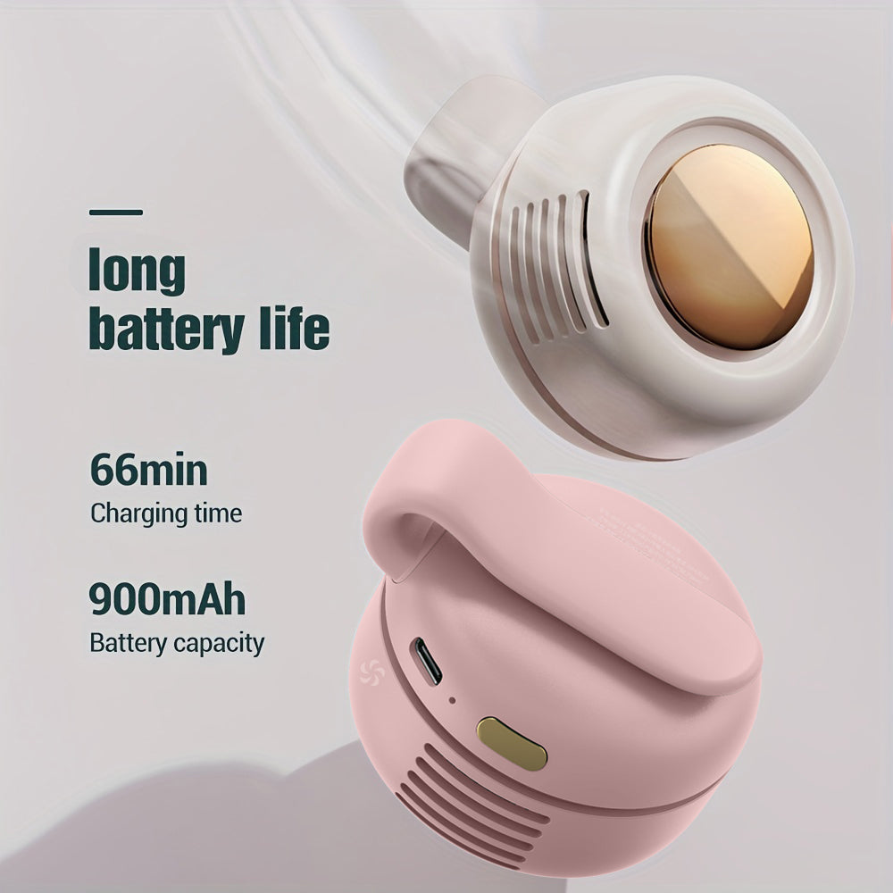 Portable Rechargeable Clip Fan, 3-Speed Mini Cordless Desk Fan