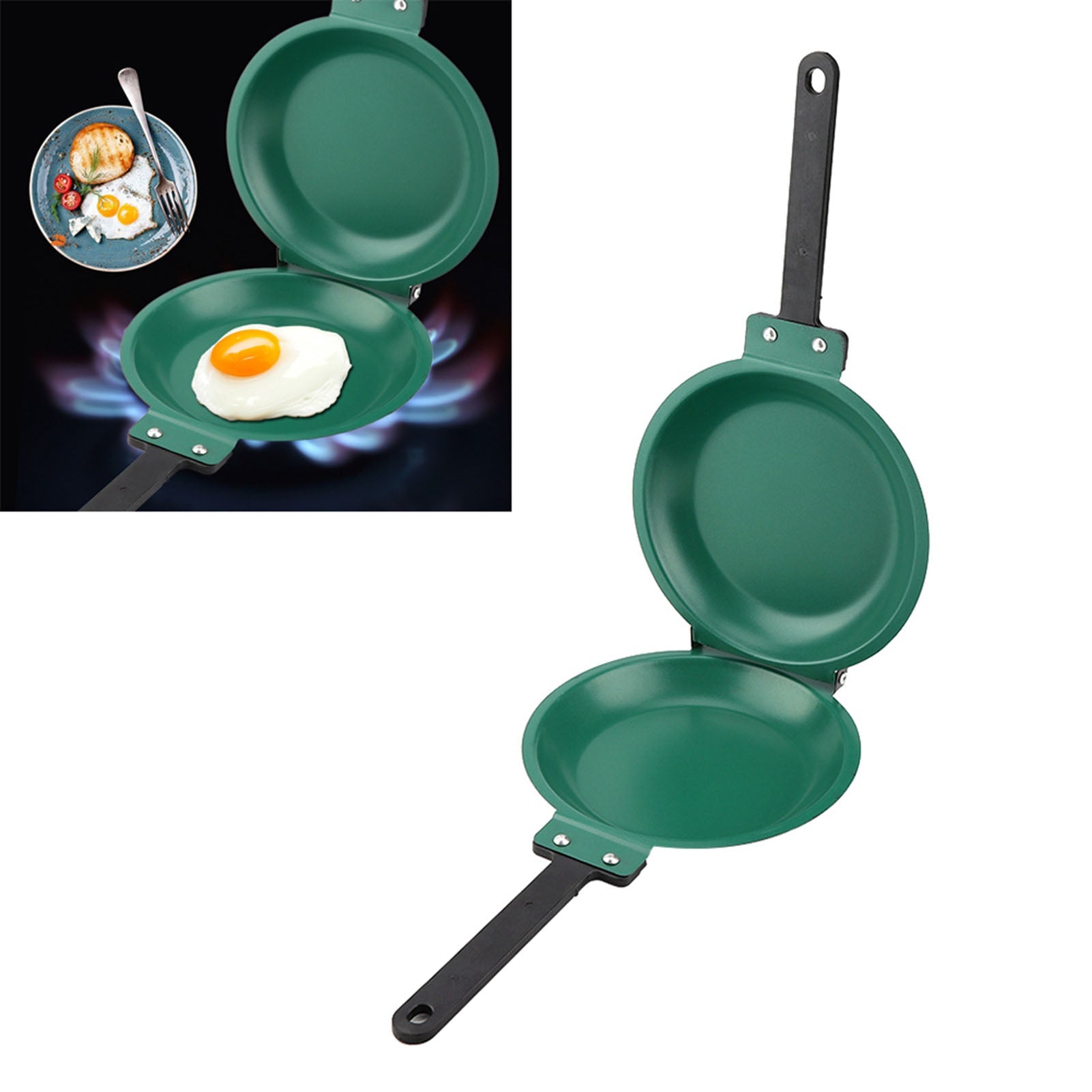 Double Sided Titanium Nonstick Flip Pan | Omelette & Pancake Maker