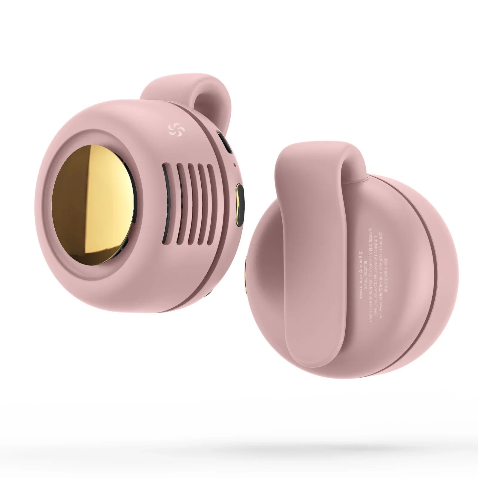 Portable Rechargeable Clip Fan, 3-Speed Mini Cordless Desk Fan