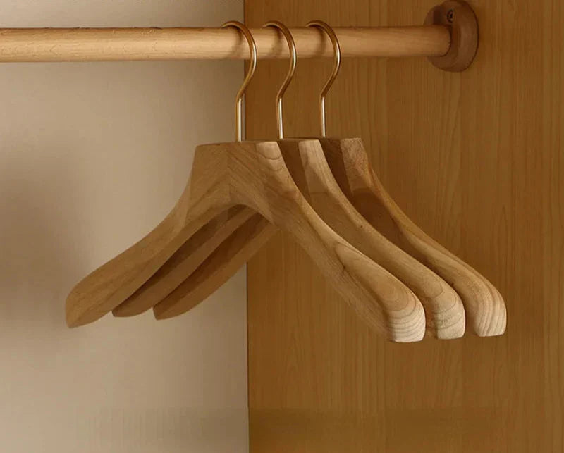 Wide Shoulder Camphor Wood Hangers | Heavy Duty Suit & Coat 2-Pack