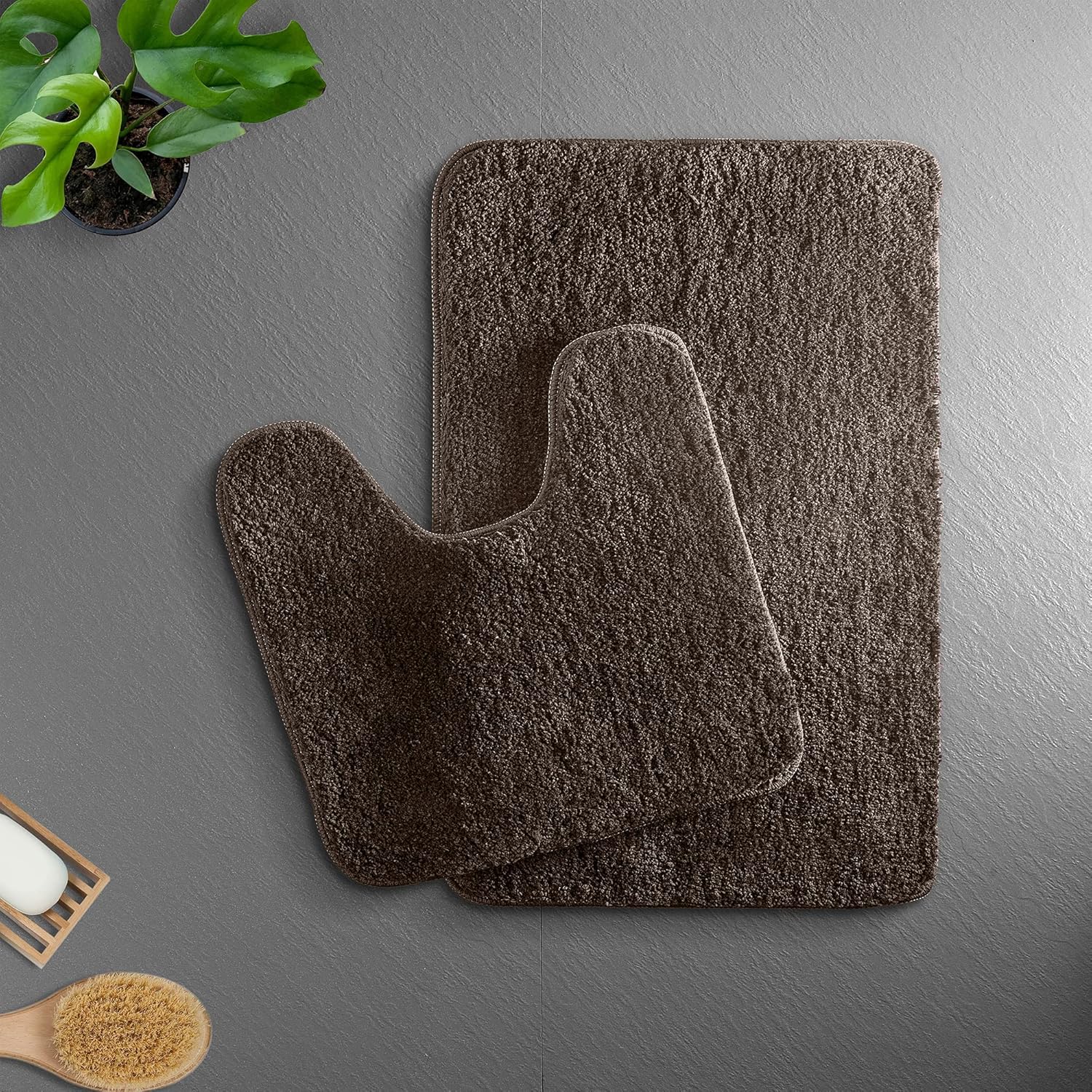 Ultra Soft Microfiber Bath Mat, Non-Slip & Quick Water Absorbing