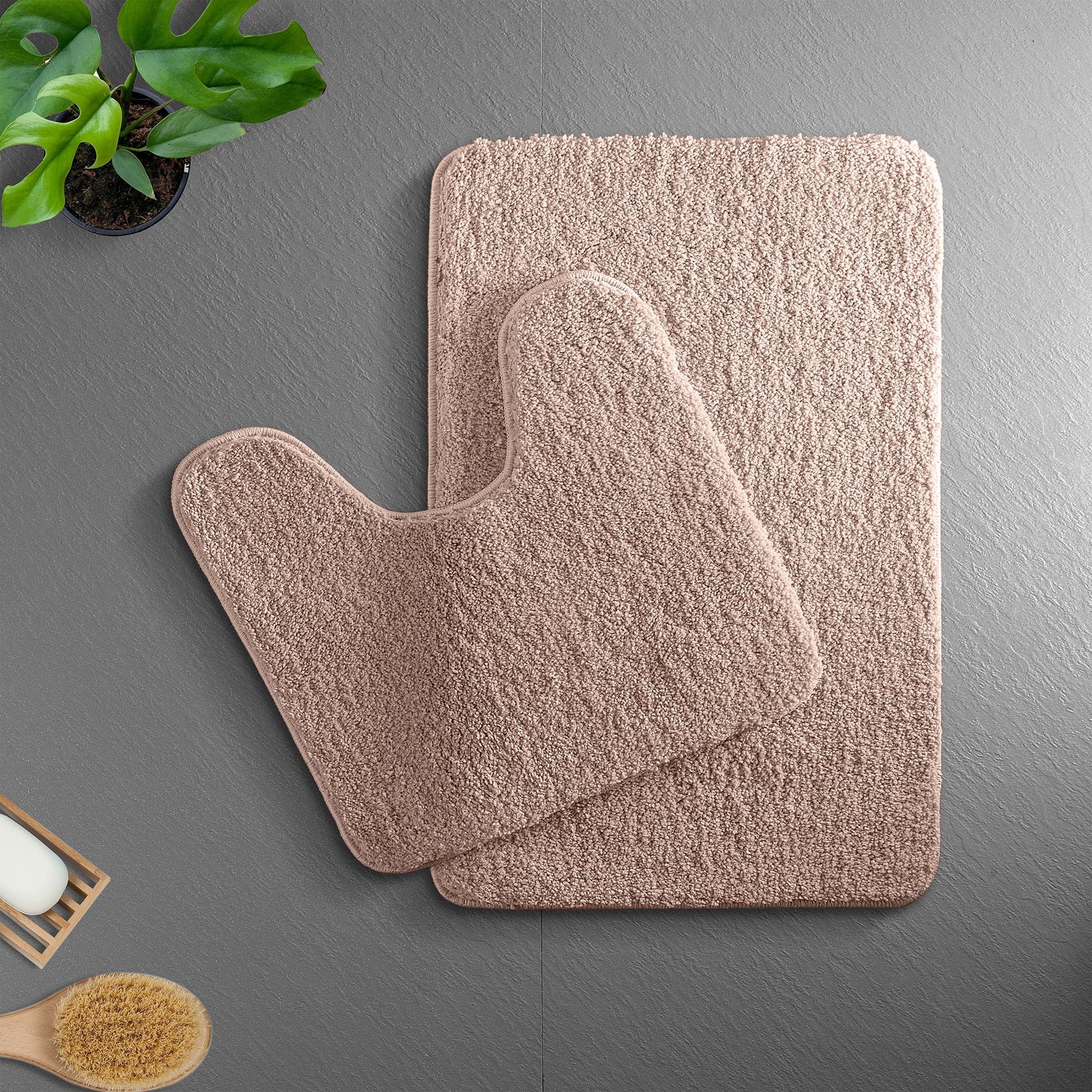 Ultra Soft Microfiber Bath Mat, Non-Slip & Quick Water Absorbing