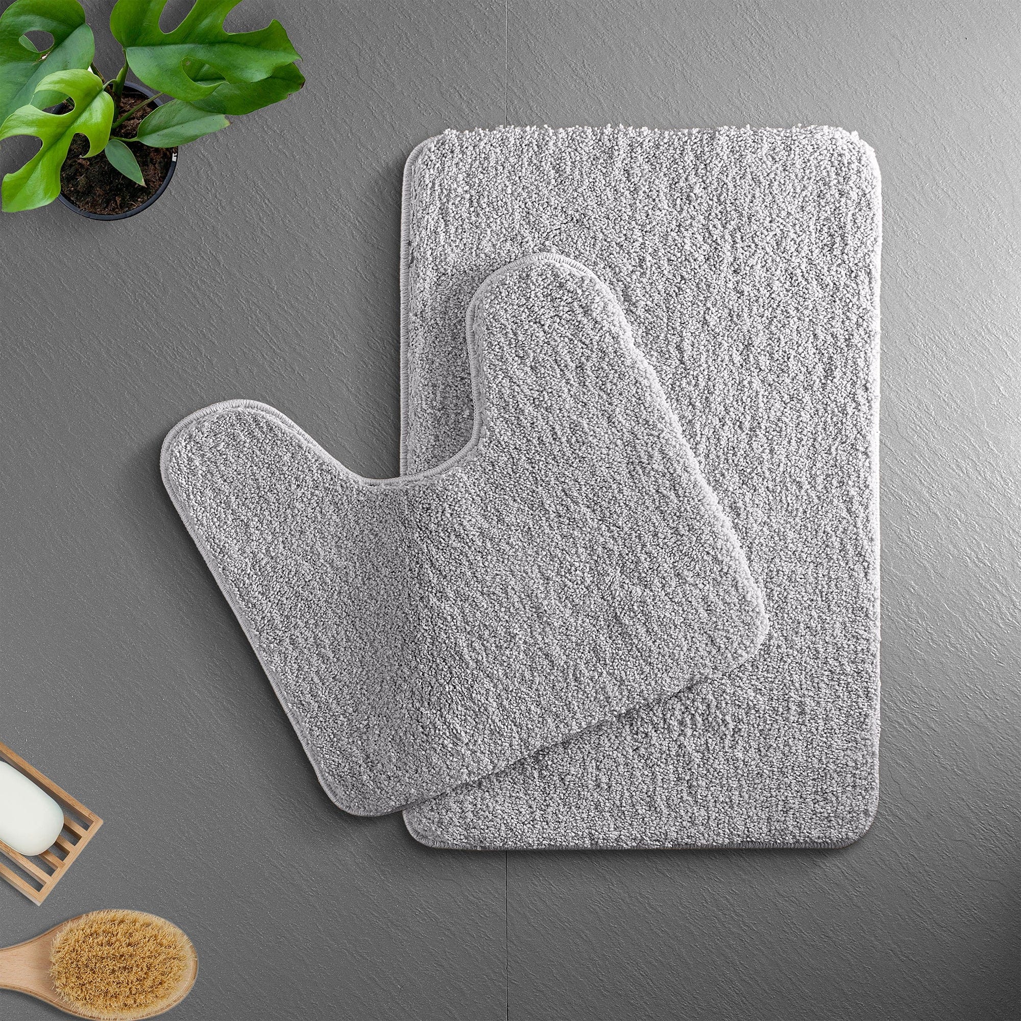 Ultra Soft Microfiber Bath Mat, Non-Slip & Quick Water Absorbing