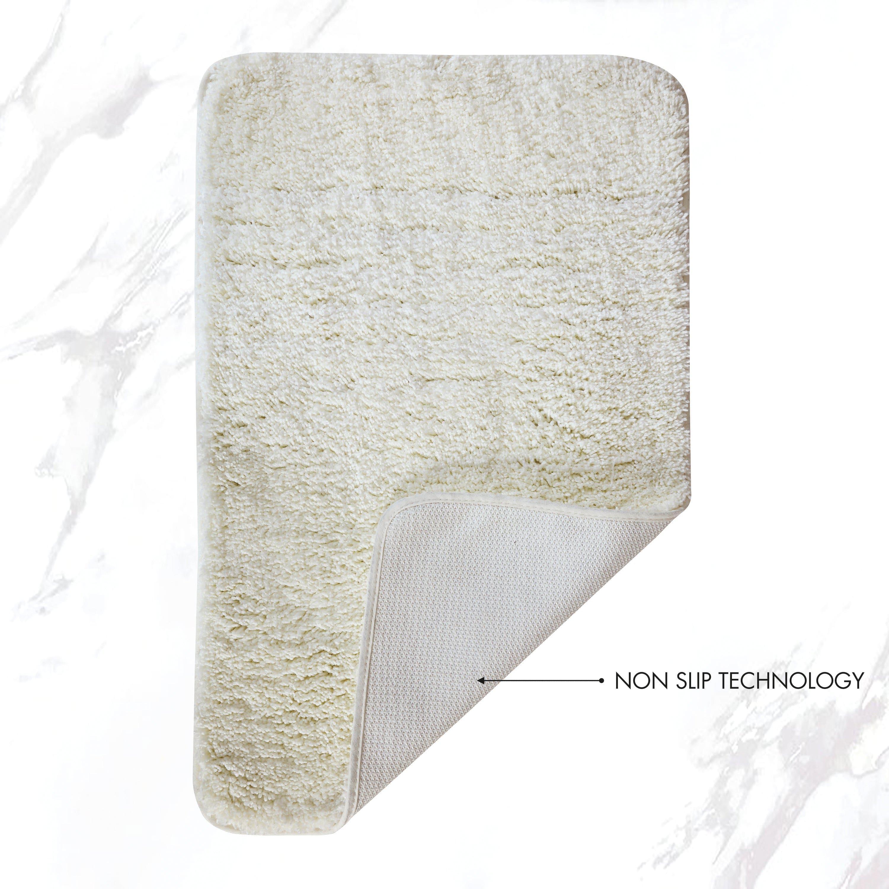 Ultra Soft Microfiber Bath Mat, Non-Slip & Quick Water Absorbing