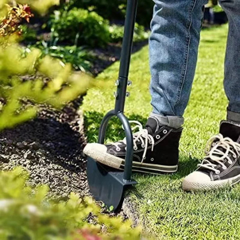 Half-Moon Lawn Edger | Manual Wavy Edge Step Tool & Garden Bed Trimmer