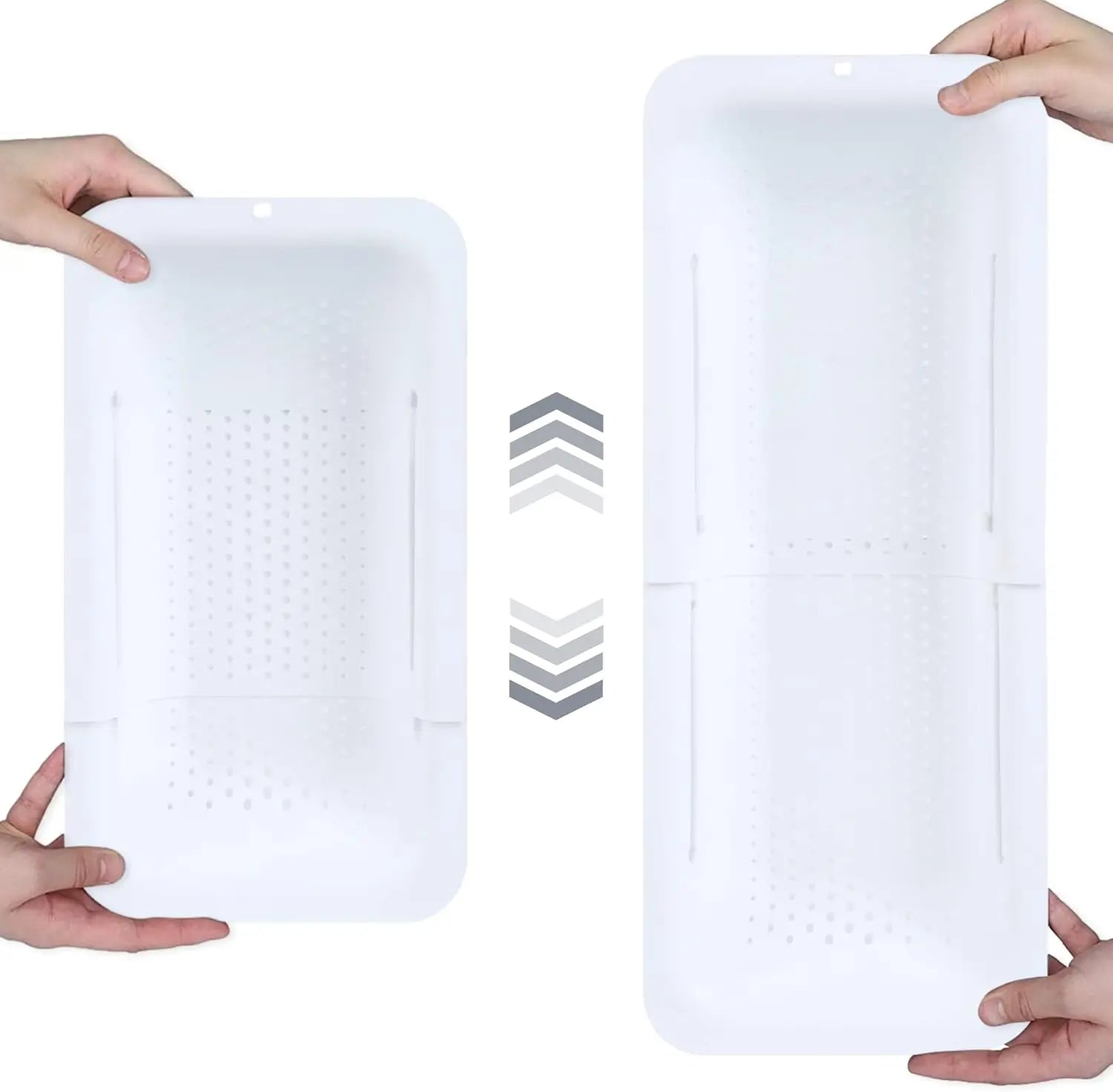 Expandable Over Sink Colander, Vegetable Strainer & Drying Basket