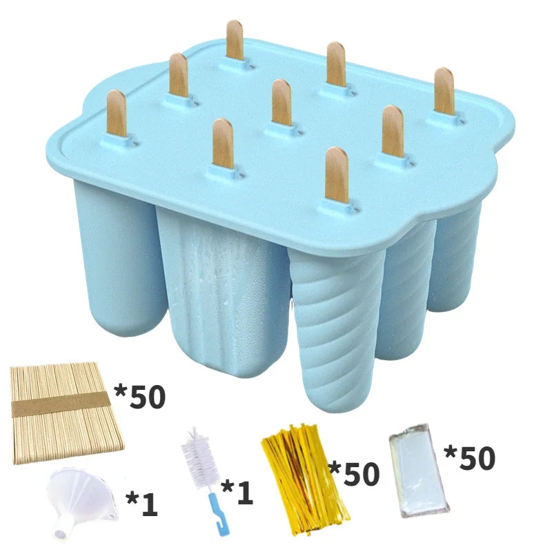 Silicone Popsicle Molds | Reusable DIY Ice Pop Maker Tray