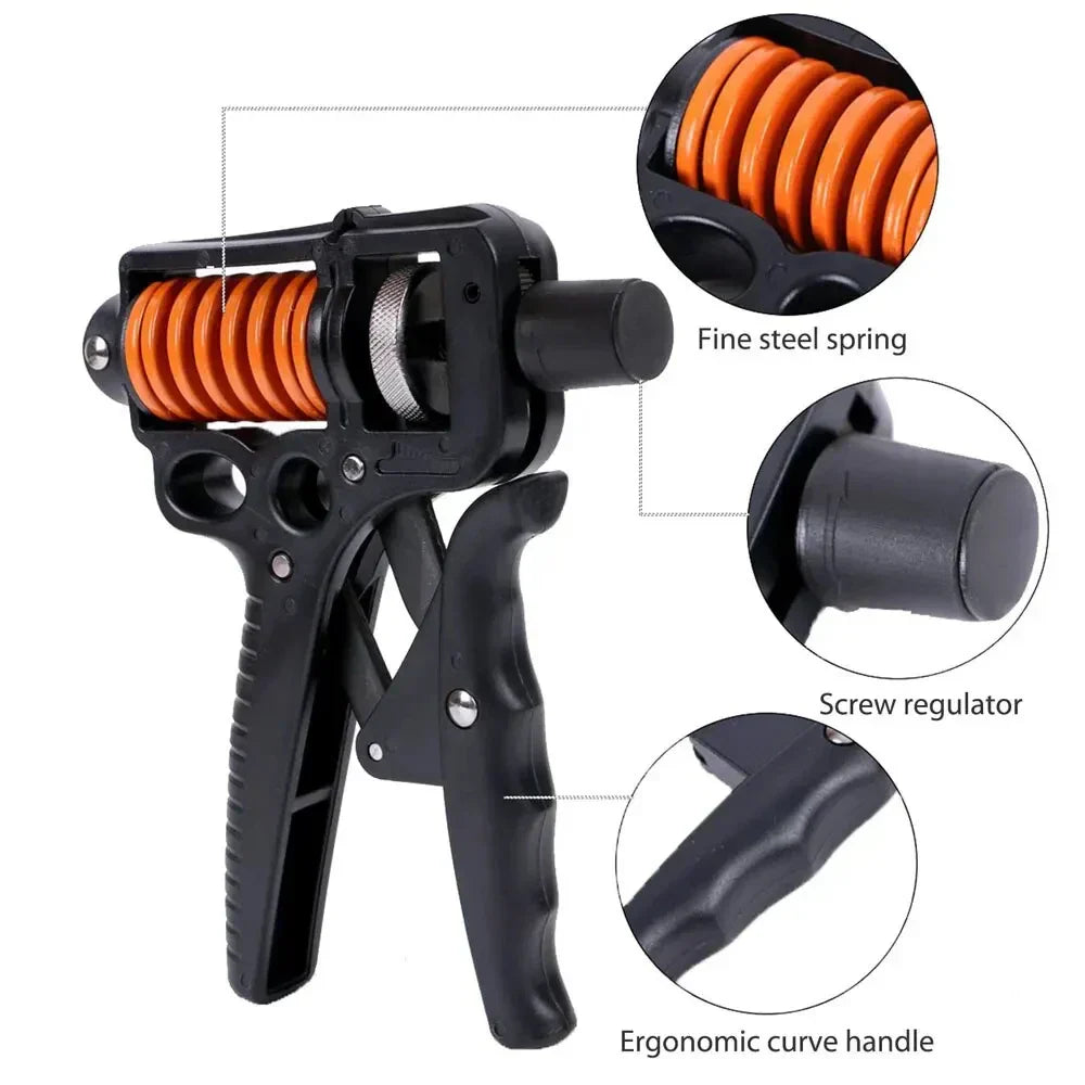 Hand Grip Strengthener | Adjustable Forearm & Wrist Exerciser (5-165kg)