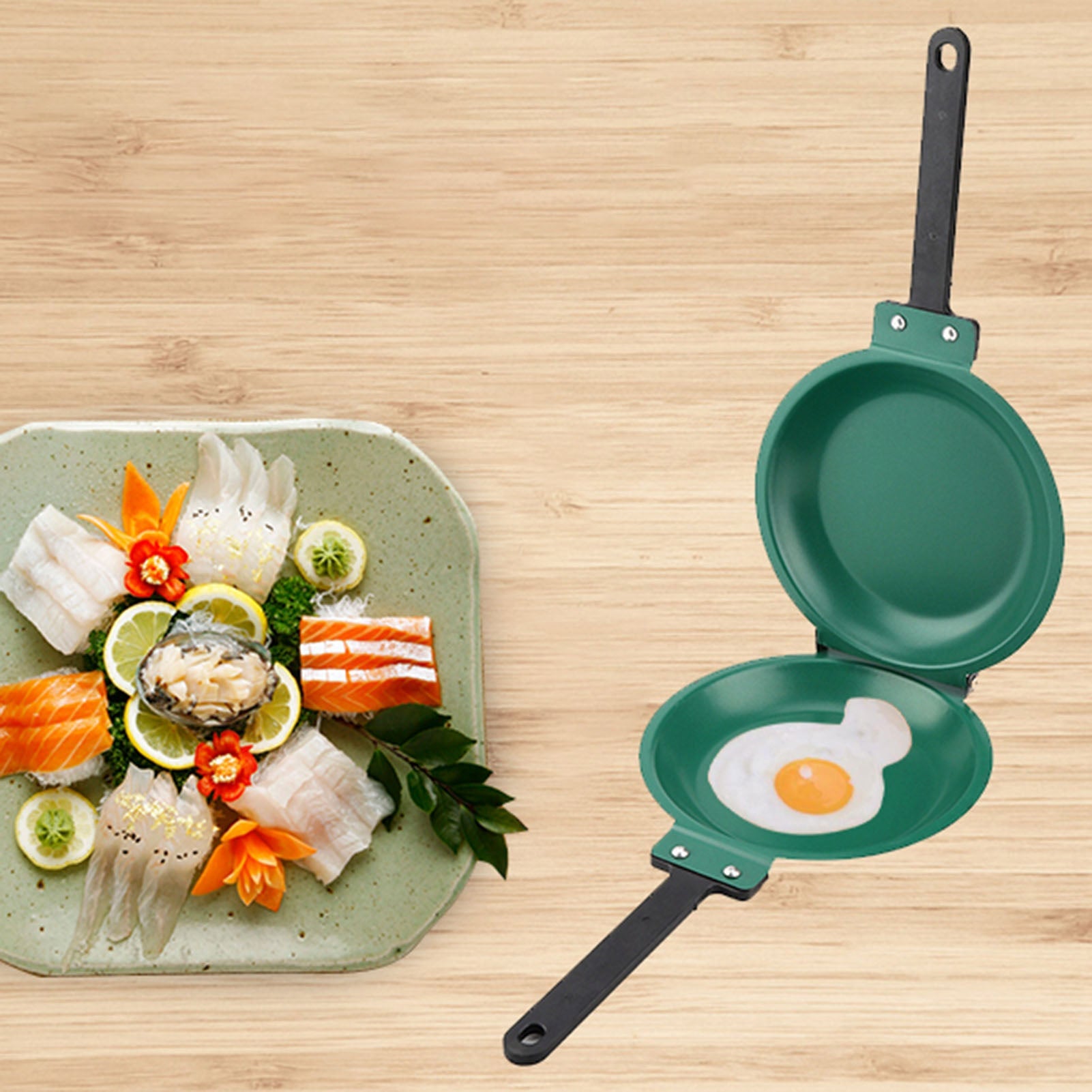 Double Sided Titanium Nonstick Flip Pan | Omelette & Pancake Maker