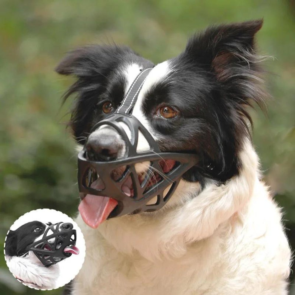 Soft Breathable Dog Muzzle | Humane Anti-Bite & Barking Guard
