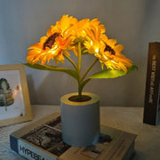 Rechargeable Sunflower LED Lamp | Cordless Dimmable Bedside Night Light