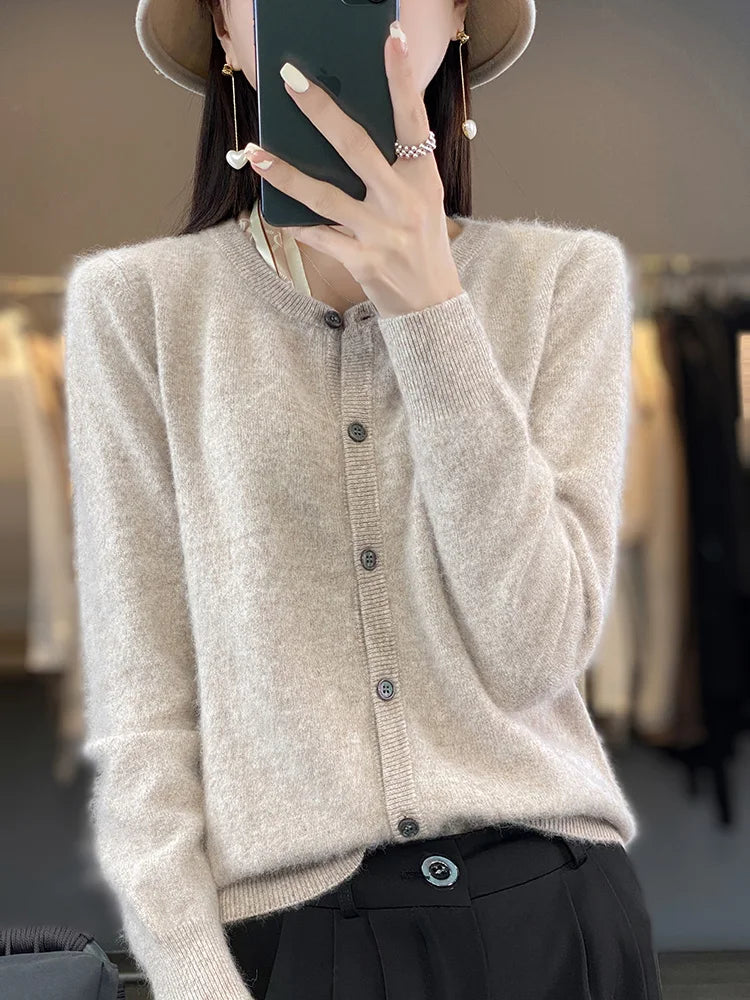 Kenzus 100% Cashmere Cardigan Sweater | Luxury Open Front Jumper