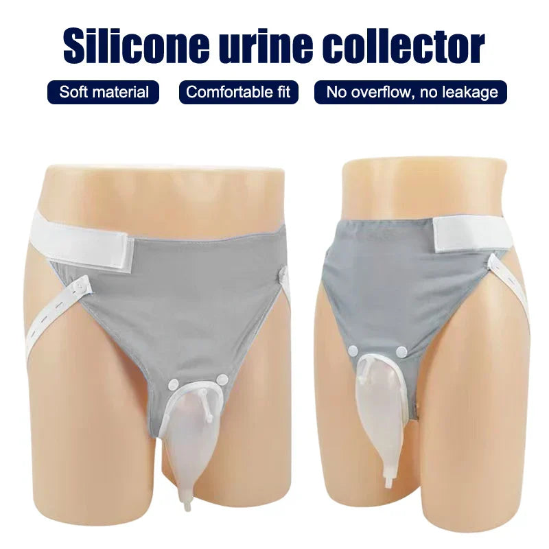 Silicone Adult Urine Collector with Catheter Drainage Bag