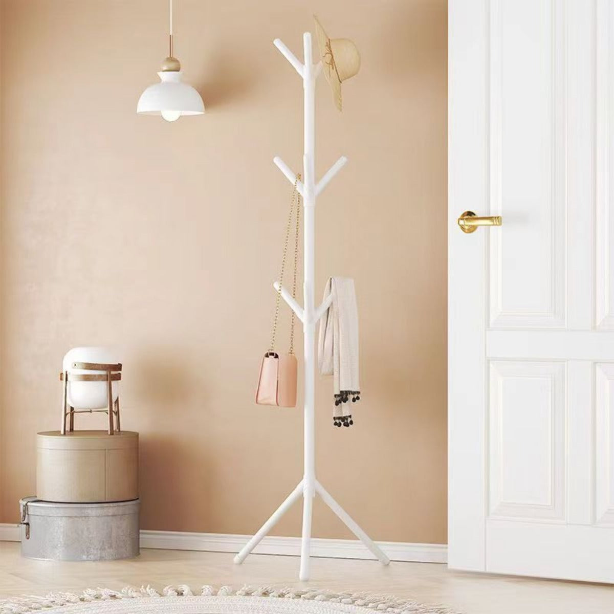 Tree Branch Coat Rack Stand, Clothes & Hat Organizer for Bedroom