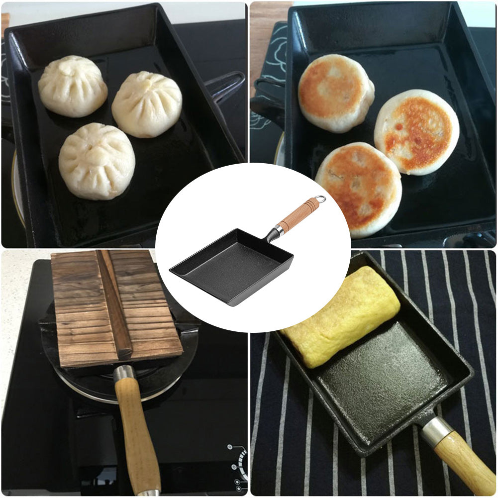Cast Iron Tamagoyaki Pan | Non-Stick Japanese Omelette Egg Skillet