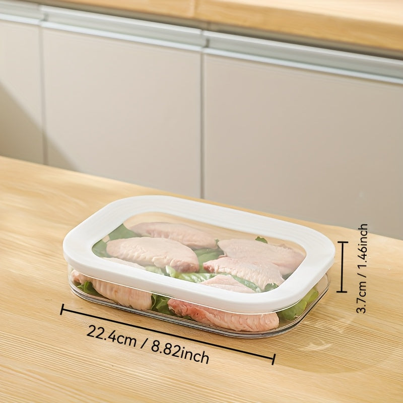 Airtight Meat Storage Box for Fridge, Clear Sealed Container