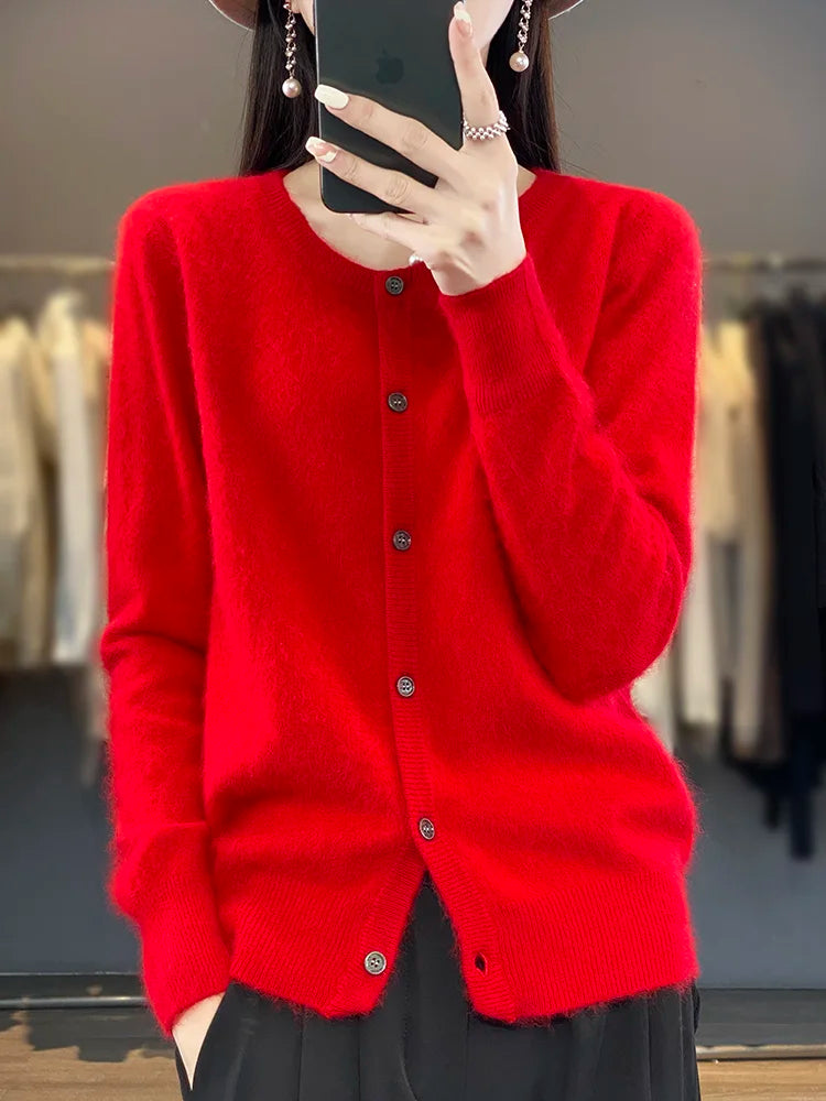 Kenzus 100% Cashmere Cardigan Sweater | Luxury Open Front Jumper