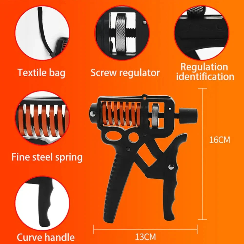 Hand Grip Strengthener | Adjustable Forearm & Wrist Exerciser (5-165kg)
