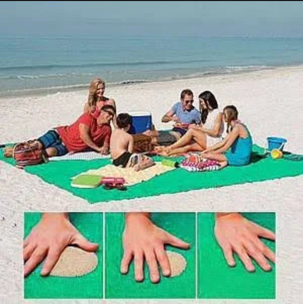 Sand Free Beach XXL Towel and Oversized Picnic Mat 200x200 cm