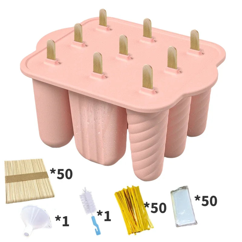 Silicone Popsicle Molds | Reusable DIY Ice Pop Maker Tray