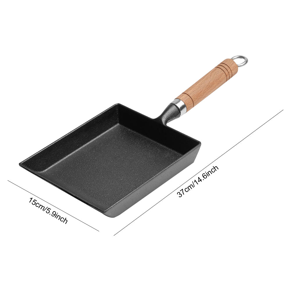 Cast Iron Tamagoyaki Pan | Non-Stick Japanese Omelette Egg Skillet