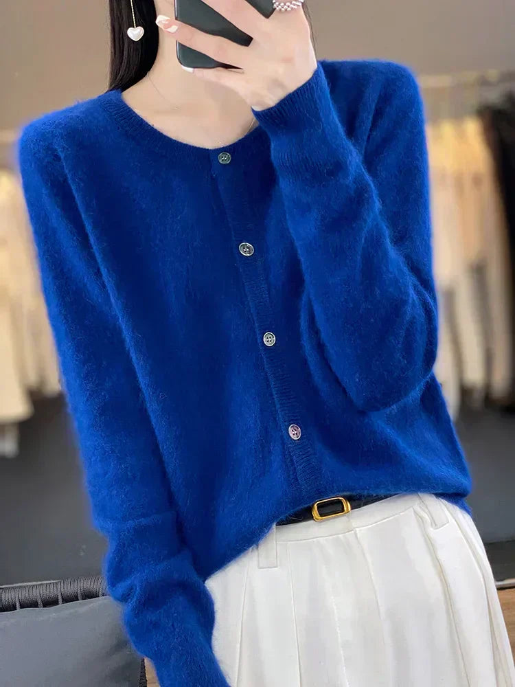 Kenzus 100% Cashmere Cardigan Sweater | Luxury Open Front Jumper