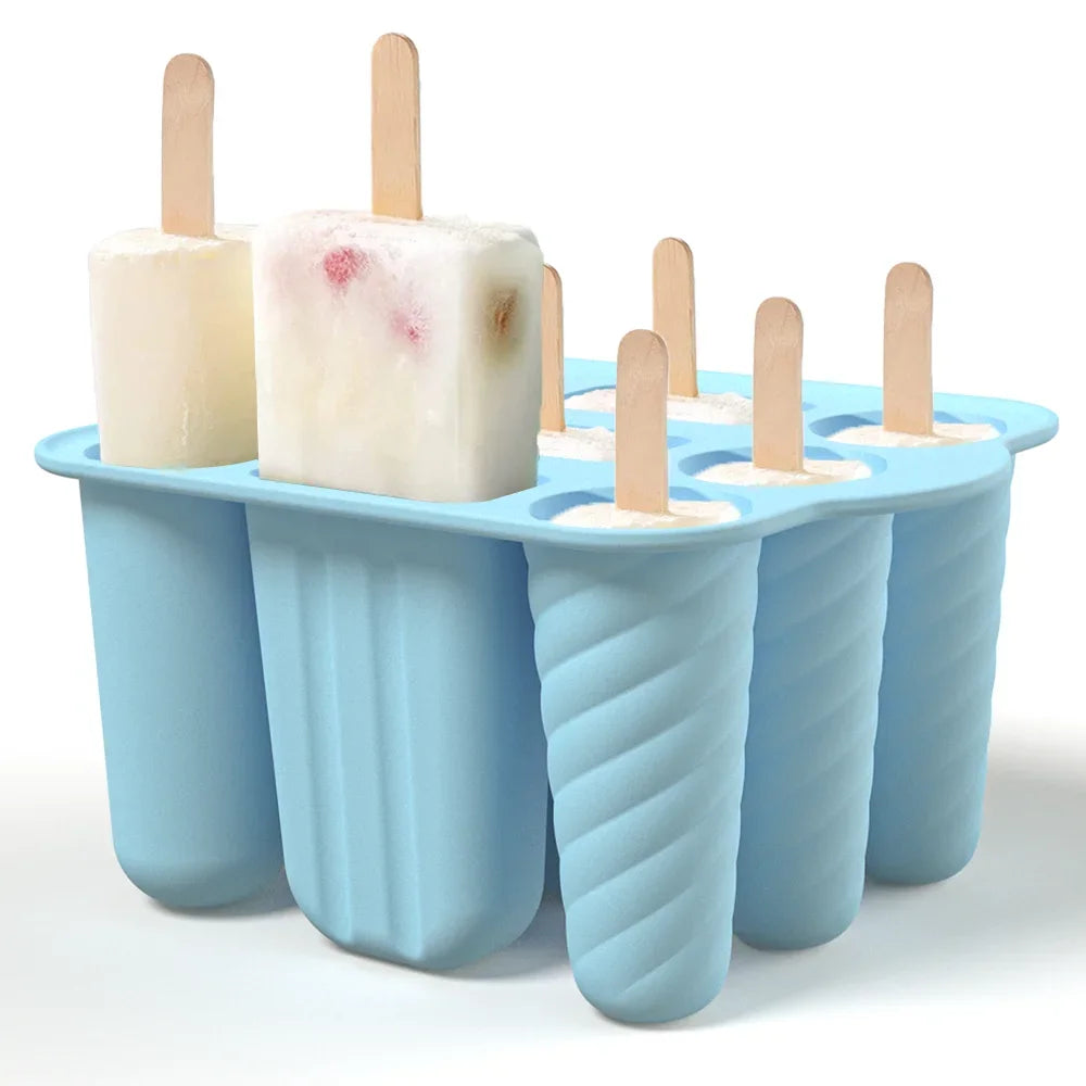 Silicone Popsicle Molds | Reusable DIY Ice Pop Maker Tray