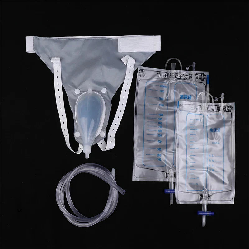 Silicone Adult Urine Collector with Catheter Drainage Bag