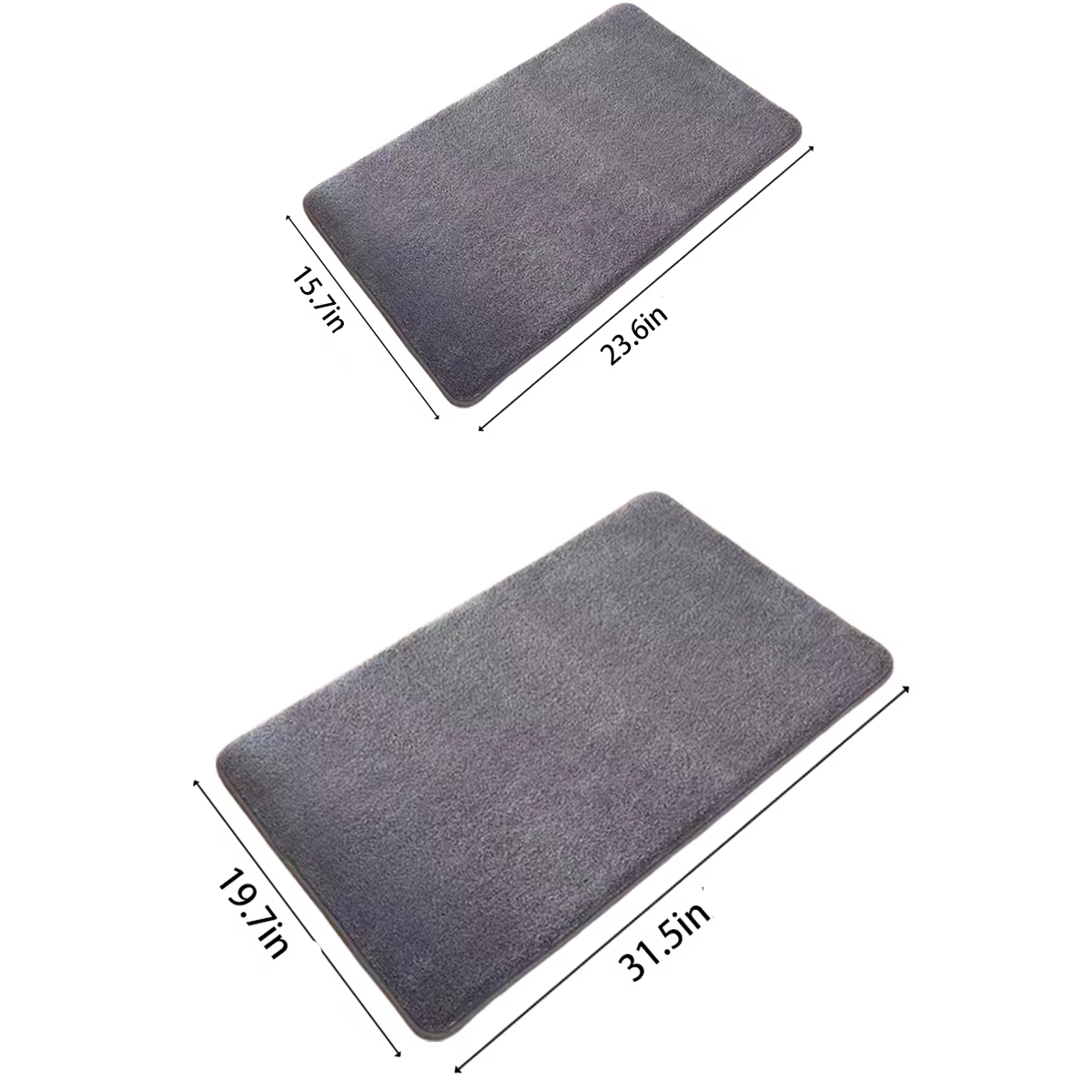 Coral Velvet Bath Mat | Ultra-Absorbent Anti-Slip Shower Rug