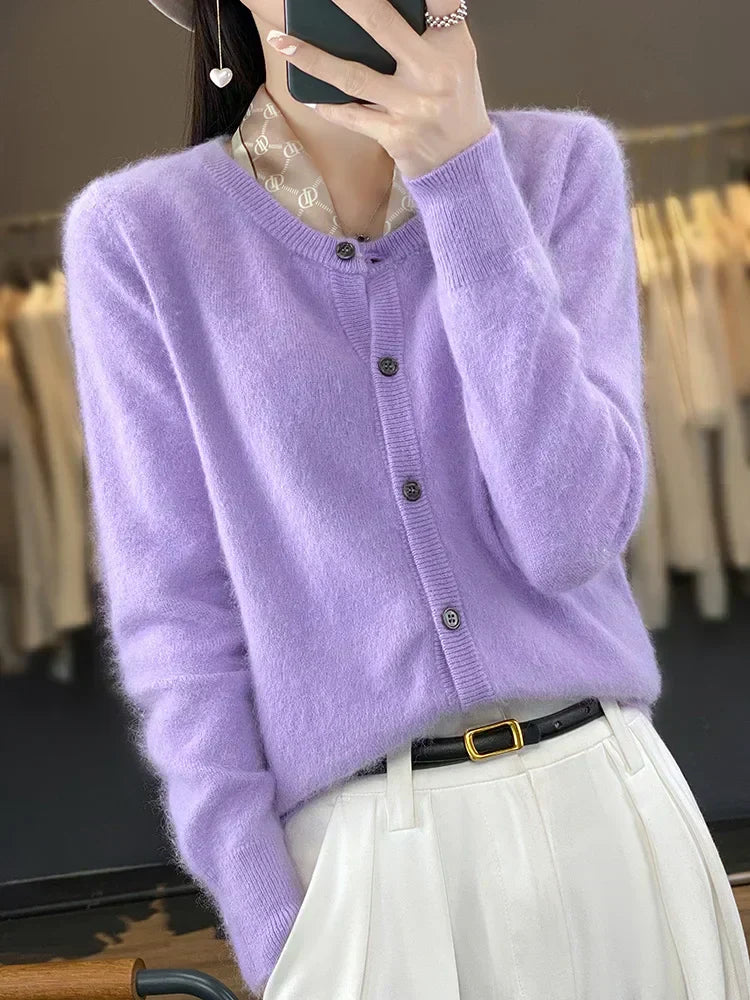 Kenzus 100% Cashmere Cardigan Sweater | Luxury Open Front Jumper