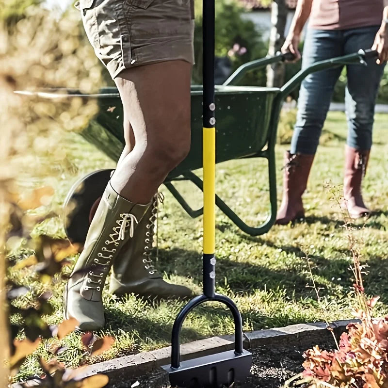 Half-Moon Lawn Edger | Manual Wavy Edge Step Tool & Garden Bed Trimmer