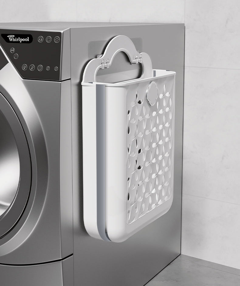 Wall-Mounted Collapsible Laundry Hamper | Folding Dirty Clothes Basket