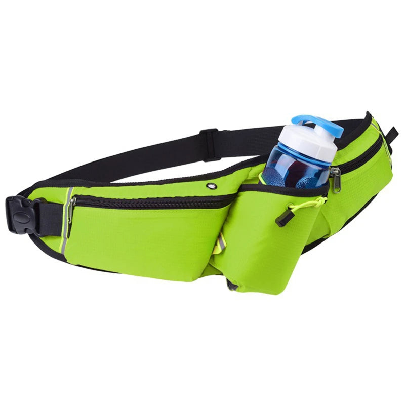 Waterproof Running Belt with Drink Holder – Lightweight Hydration Waist Pack for Jogging, Hiking & Cycling