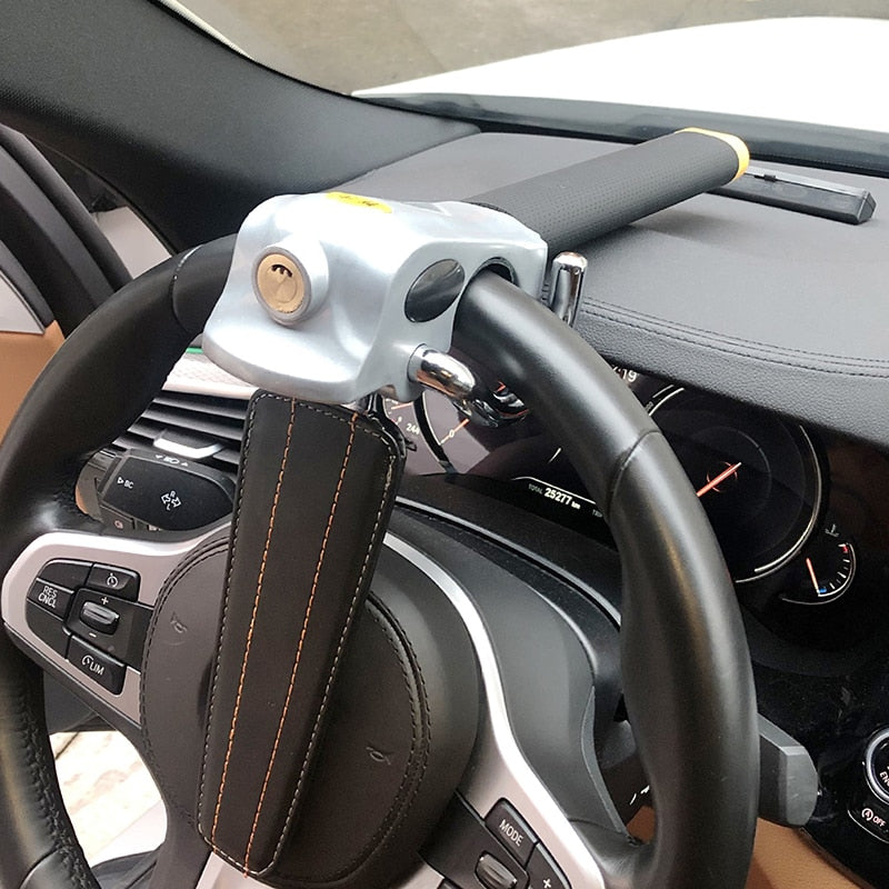 SamGuard | Solid Steel Anti-Theft Steering Wheel Lock for Cars Security