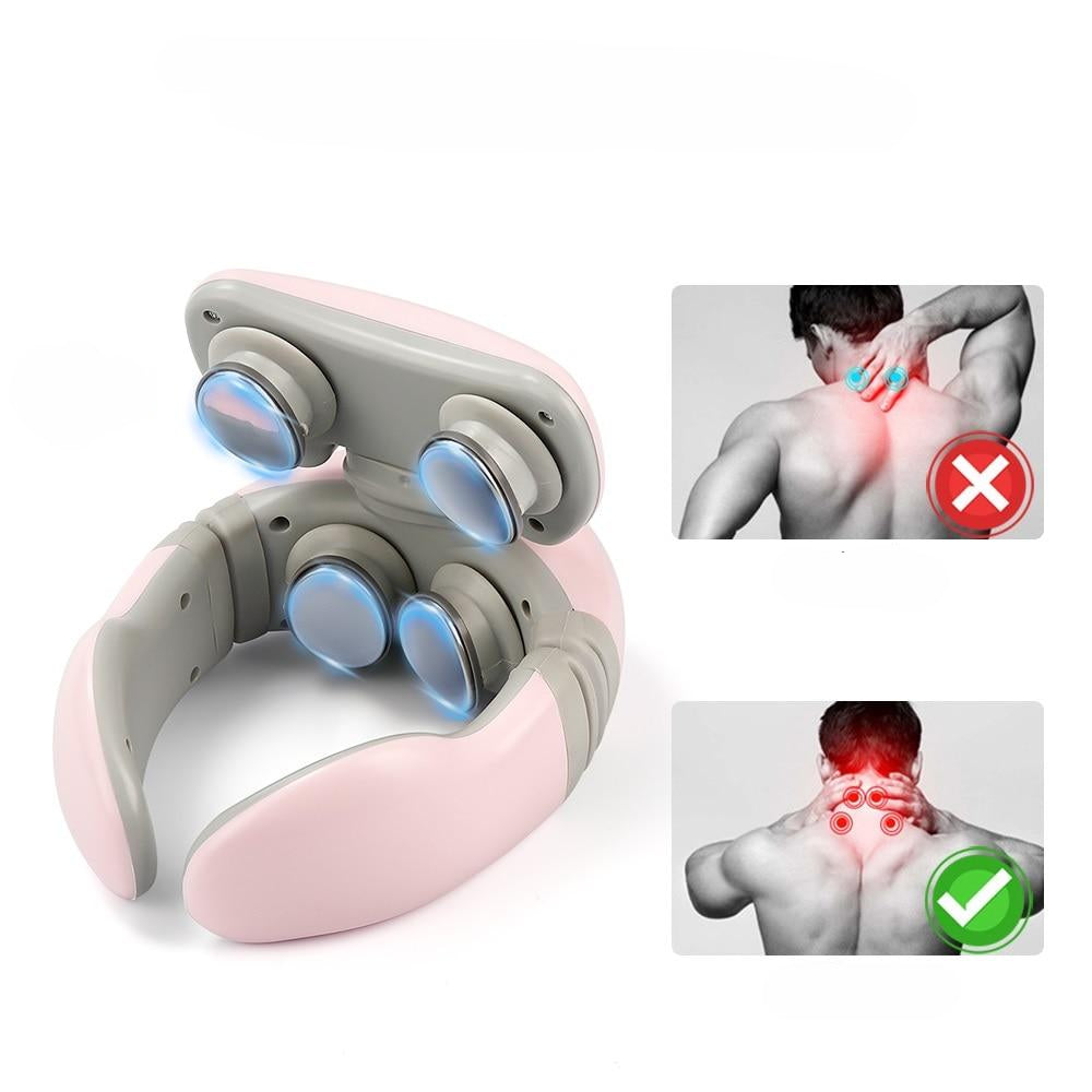 SerenityWave | Soothing 4D Wireless Neck and Shoulder Massager with Heat