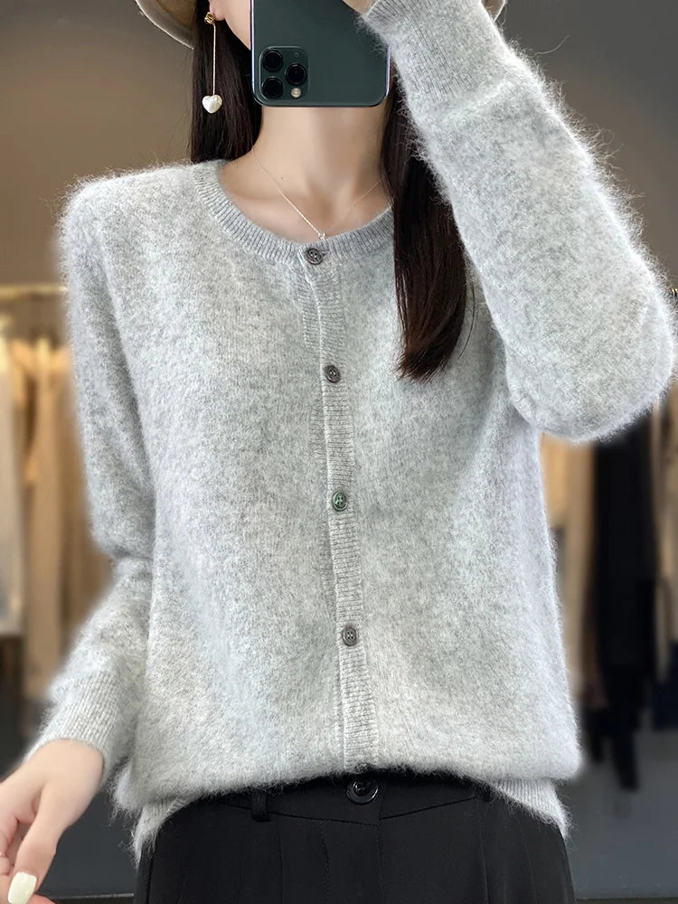 Kenzus 100% Cashmere Cardigan Sweater | Luxury Open Front Jumper