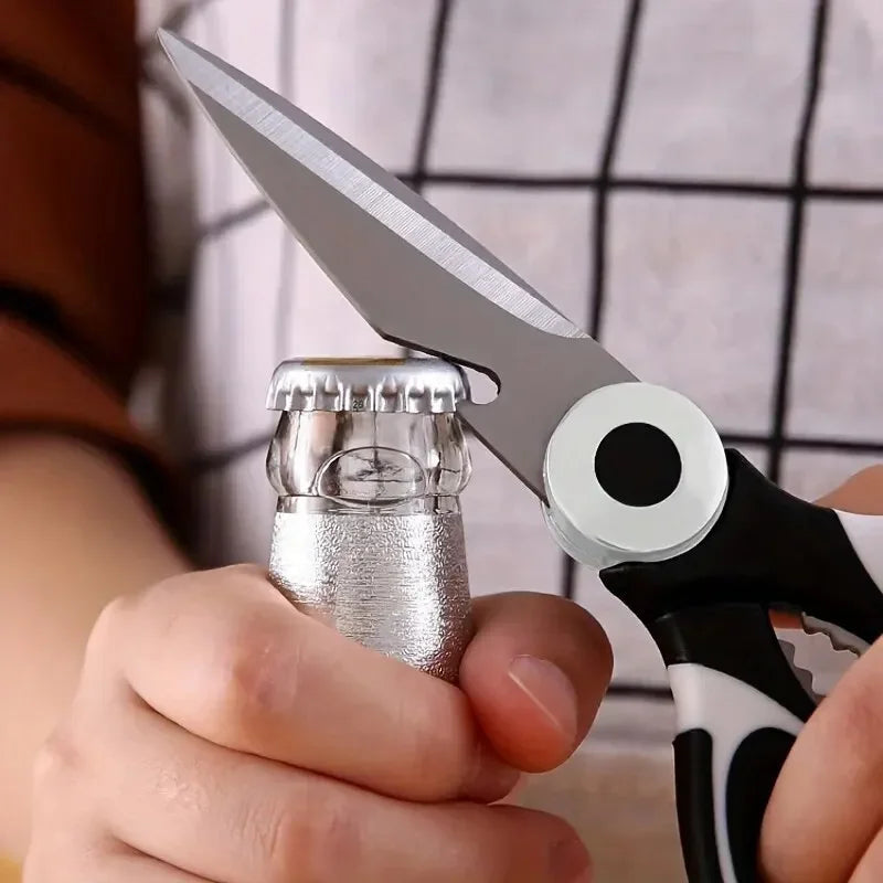 Multifunctional Stainless Steel Kitchen Scissors, Heavy Duty Poultry Shears