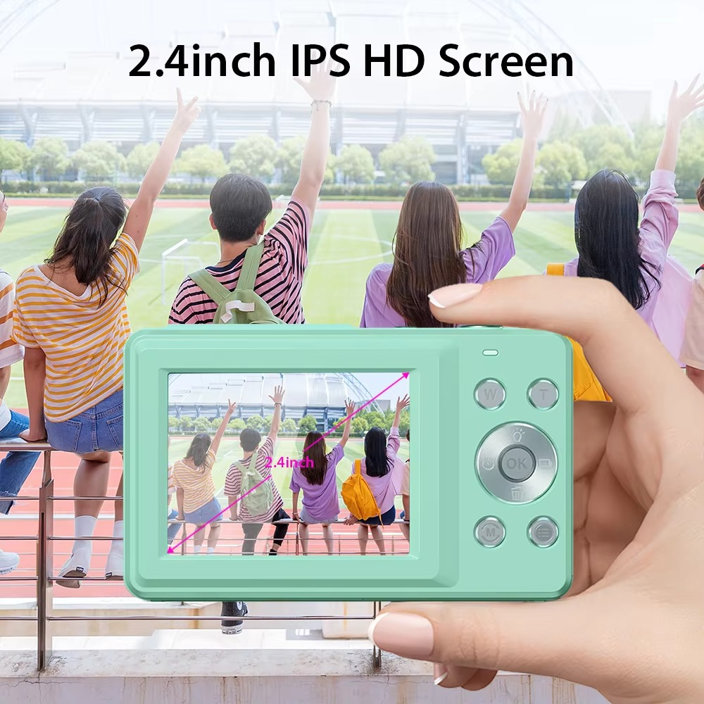 High-Resolution Kids' Digital Camera - 1080P HD, 44MP with 16X Zoom