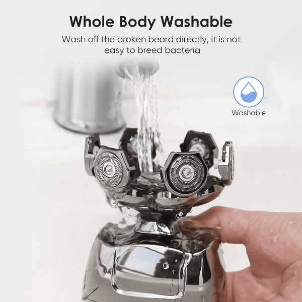 SkullGlide Pro | Cordless Electric Head Shaver for Bald Men with Flexible Rotary Blades