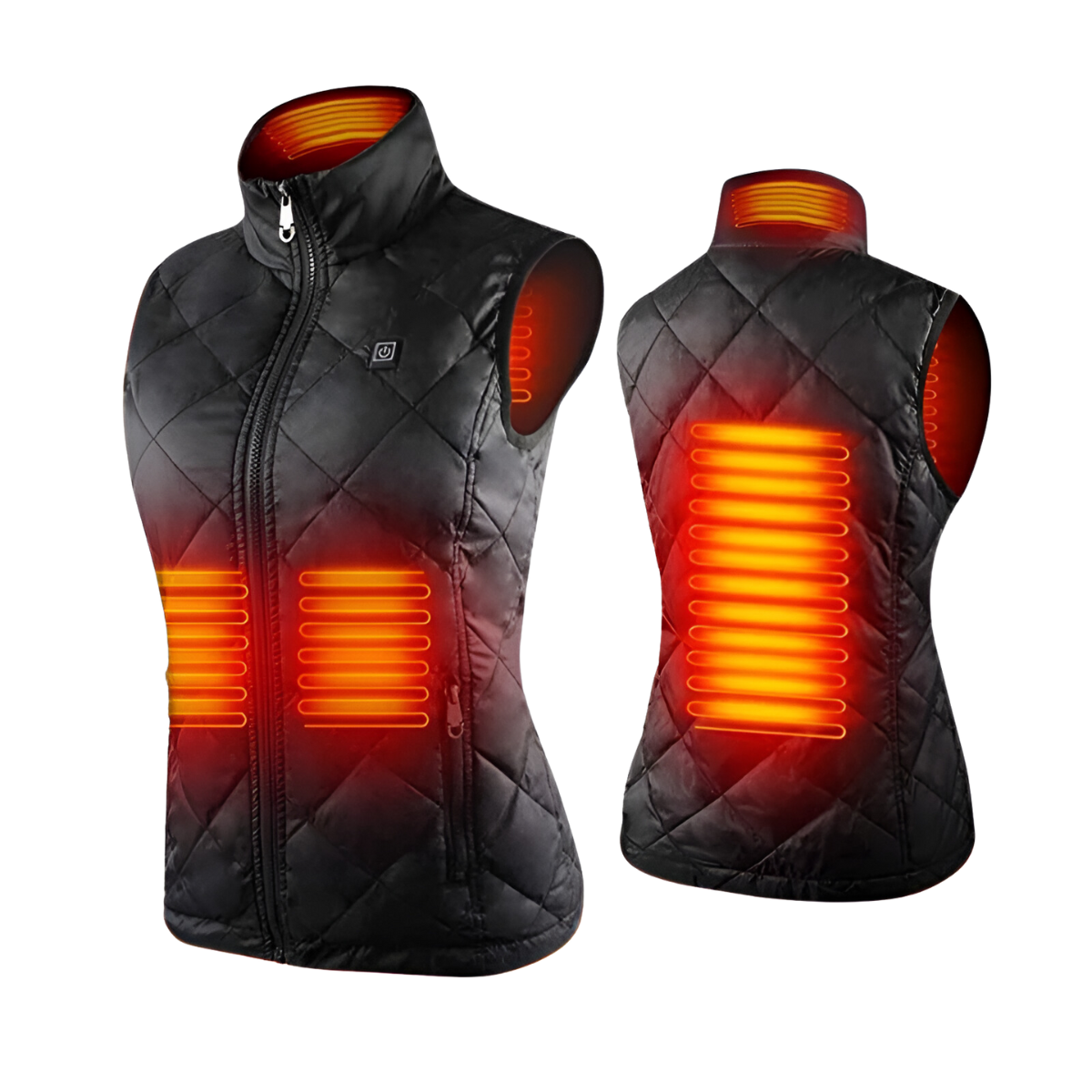 Women's Rechargeable Heated Vest | 9-Zone Dual Control Electric Warming