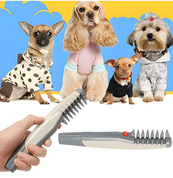 Professional Pet De-matting Tool | Detangling Grooming Brush for Dogs & Cats