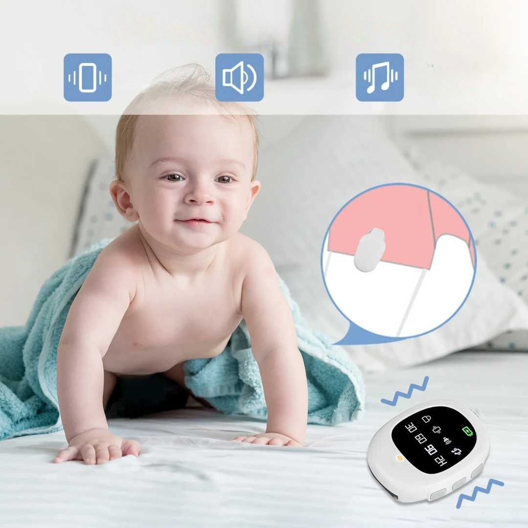 Wireless Bedwetting Alarm with Vibration Sensor – Gentle Potty Training Aid for Kids Dry Nights
