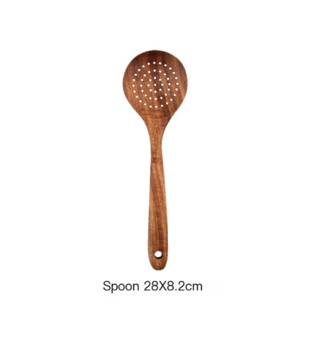Wooden Kitchen Utensil Set | Natural Cooking Spoons & Spatulas