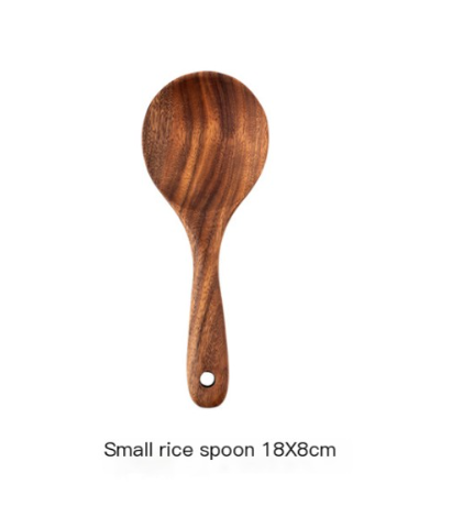 Wooden Kitchen Utensil Set | Natural Cooking Spoons & Spatulas