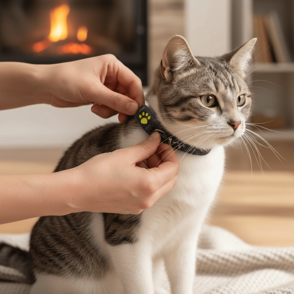 Practical GPS Cat Tracker Collar – Real-Time Location Monitoring & Safety Accessory for Cats